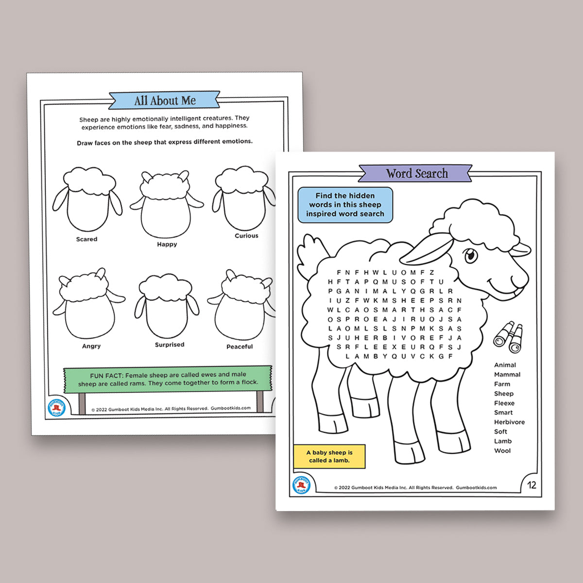 Nature, Gratitude, Mindset - Sheep Activity Pack(Ages 4+)