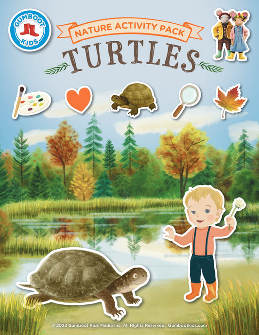 Nature, Gratitude, Mindset - Turtle Activity Pack (Ages 4+)