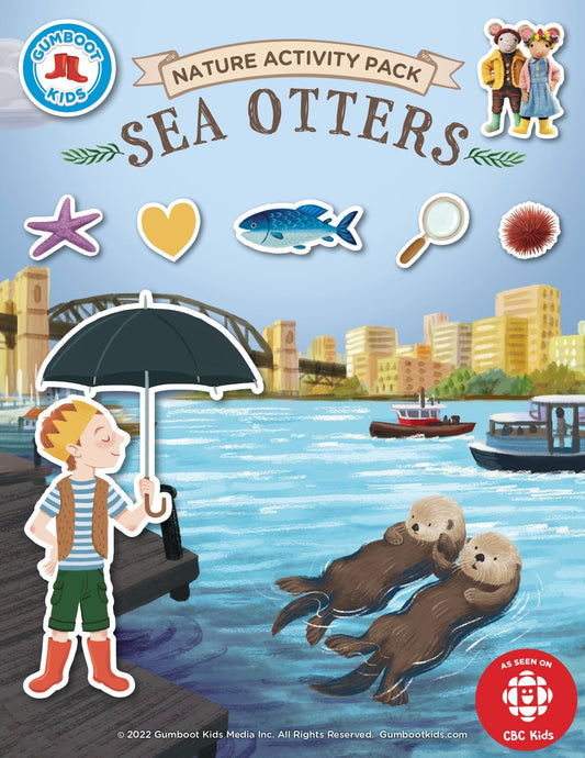 Nature, Gratitude, Mindset - Sea Otters Activity Pack (Ages 4+) 🍁