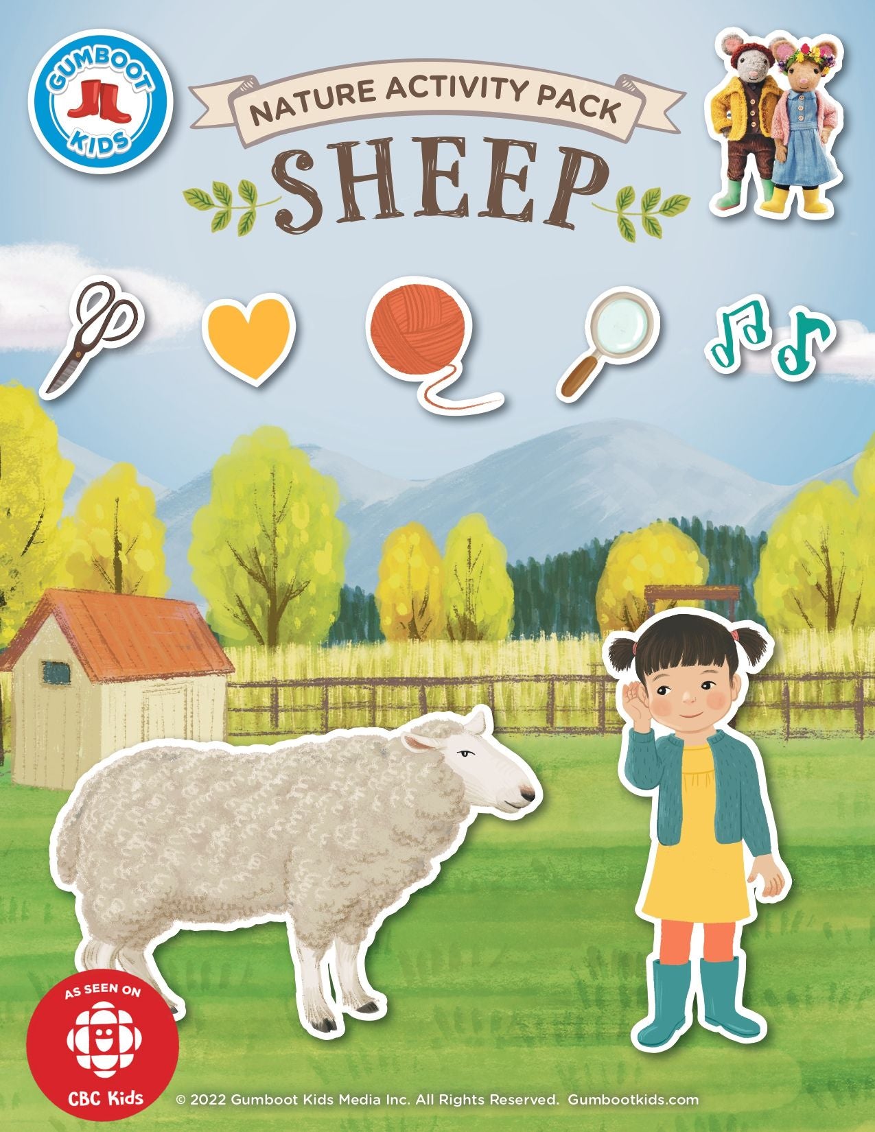 Nature, Gratitude, Mindset - Sheep Activity Pack (Ages 4+) 🍁