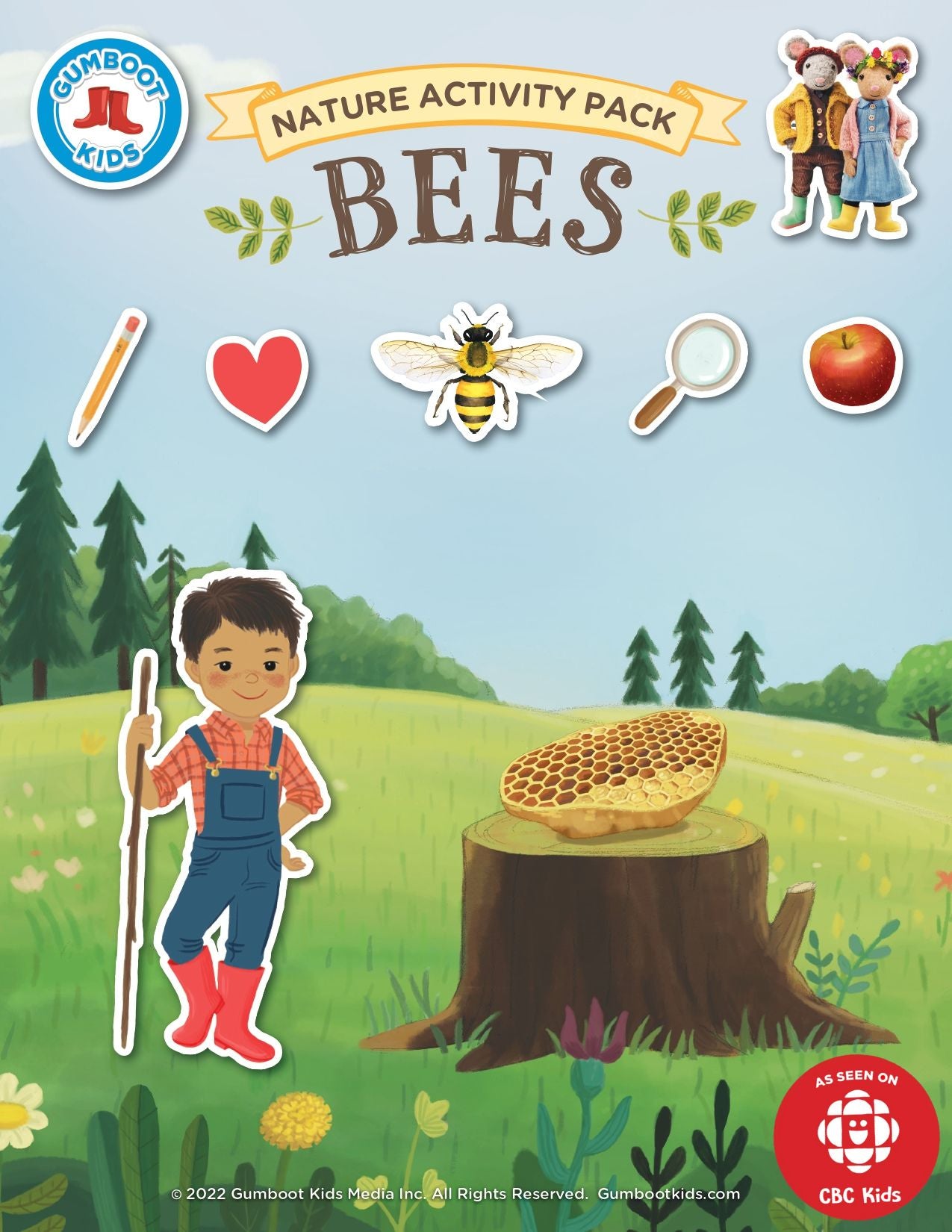 Nature, Gratitude, Mindset - Bees Activity Pack (Ages 4+) 🍁