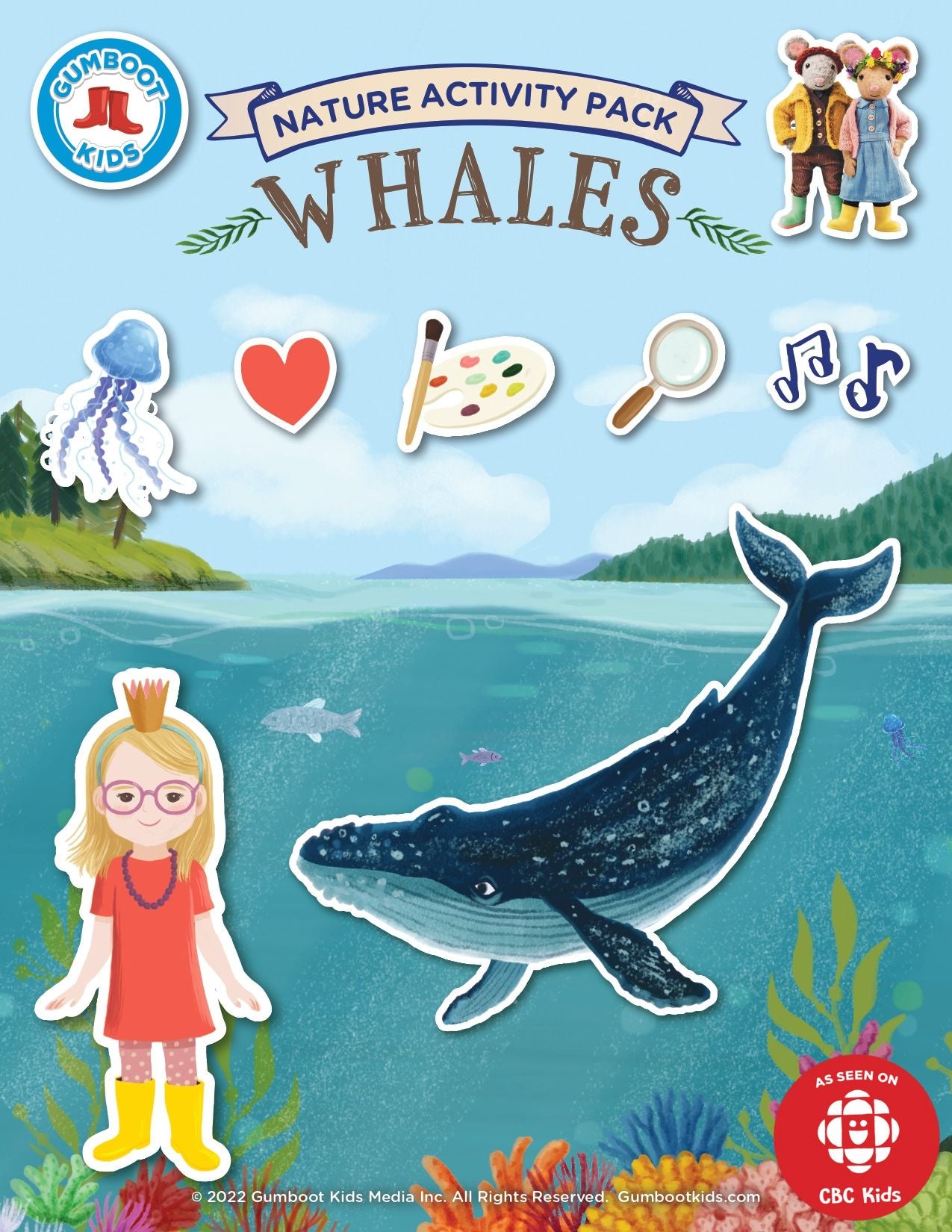 Nature, Gratitude, Mindset - Whales Activity Pack (Ages 4+) 🍁