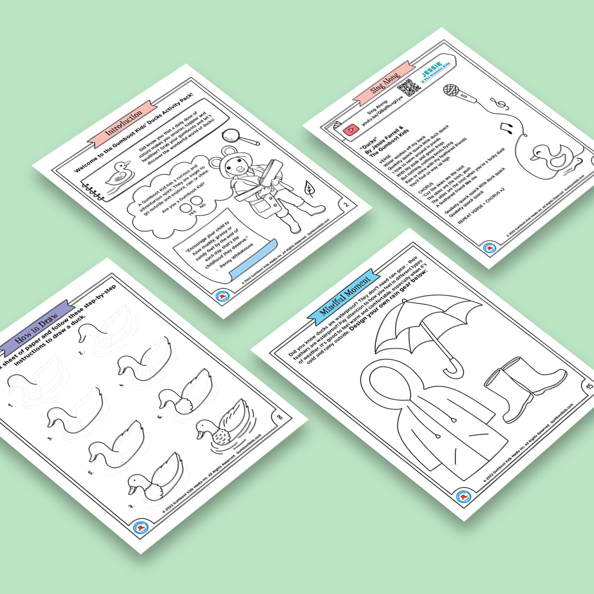 Nature, Gratitude, Mindset - Ducks Activity Pack( Ages 4+)