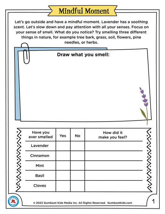 Mindful Moment Journal Notes - Free