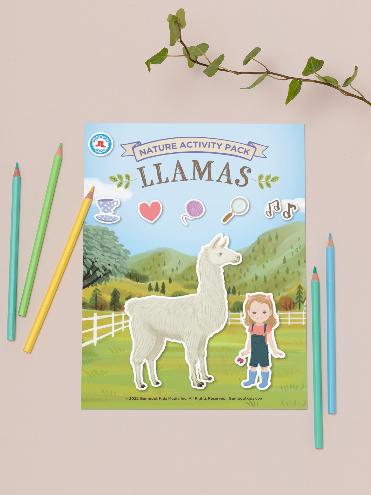 Nature, Gratitude, Mindset - Llamas Activity Pack (Ages 4+)