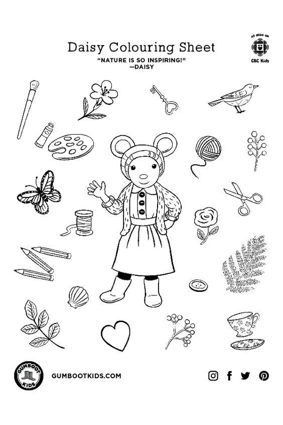Daisy Coloring Sheet - Free