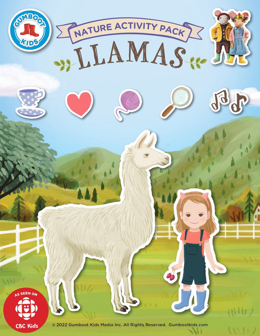 Nature, Gratitude, Mindset - Llamas Activity Pack (Ages 4+) 🍁