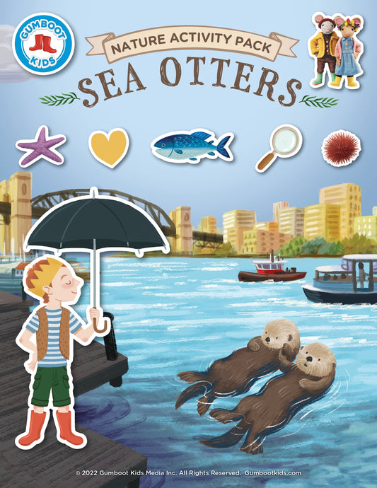 Nature, Gratitude, Mindset - Sea Otters Activity Pack (Ages 4+)