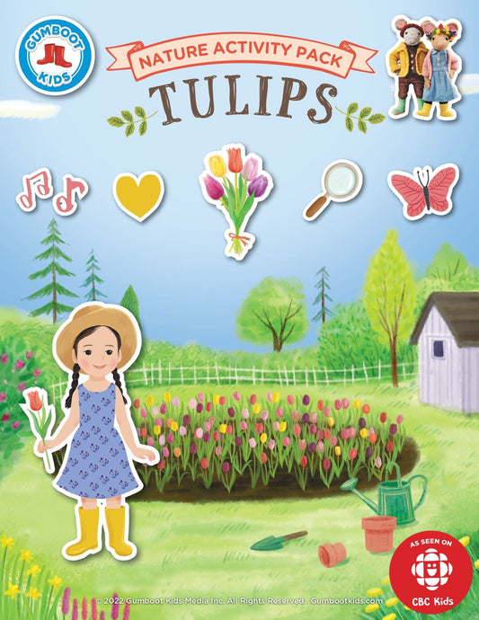 Nature, Gratitude, Mindset - Tulips Activity Pack (Ages 4+) 🍁